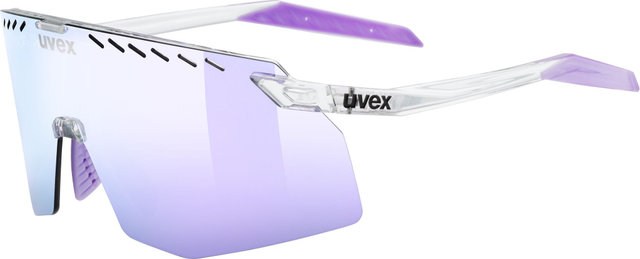 uvex pace stage S CV sports glasses - clear | mirror pink
