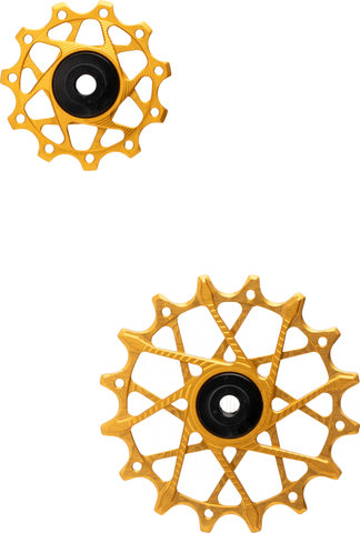 Garbaruk Schaltröllchen-Set 11 + 16 Zähne für Shimano 11-fach - gold