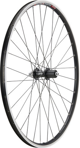 bc basic Juego de ruedas Urban XT V-Brake / Disc Center Lock DT Swiss 535 28" - schwarz | 135 mm | 100 mm | 28" | Shimano MTB | 100 mm | Shimano MTB | 100 mm | 135 mm