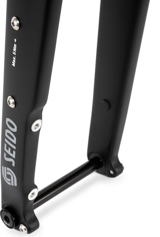 Seido RGT Carbon Gabel - black/100 mm/12 mm Steckachse/1 1/8" - 1,5" tapered/28"