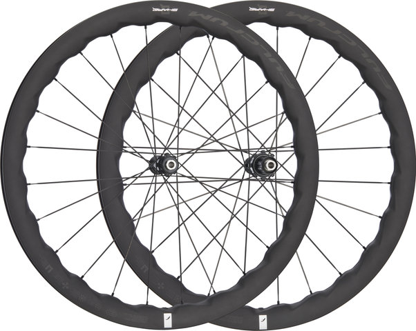 Fulcrum Sharq 42/47Disc Center Lock Carbon 28" Laufradsatz - schwarz/142 mm/100 mm/28"/Shimano Road