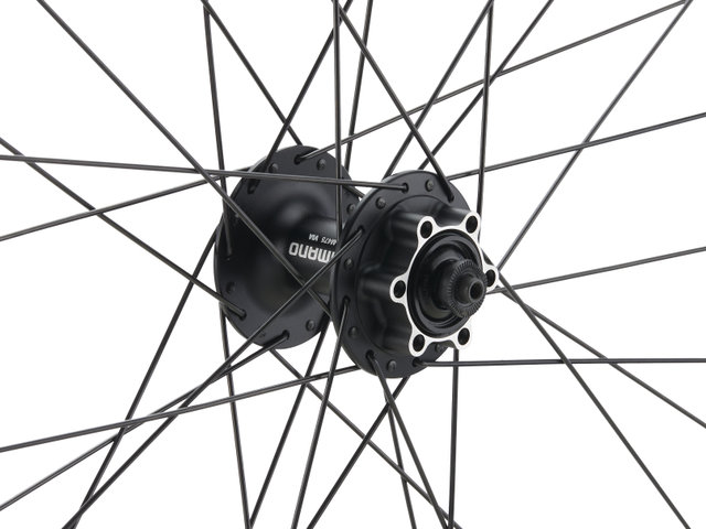 bc basic Mountain Alivio Disc 6-Loch DT Swiss 533D 29" Laufradsatz - schwarz | 29" Satz (VR 9x100 + HR 10x135) Shimano