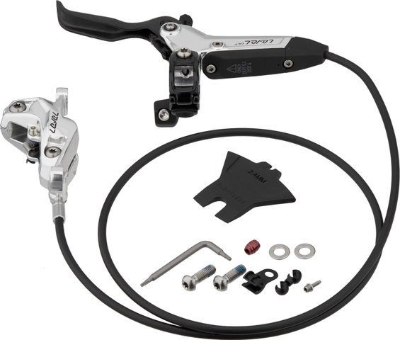 SRAM Level Ultimate Stealth 4-Piston Carbon Scheibenbremse - clear anodized/Vorderrad/Flip-Flop (seitenunspezifisch)