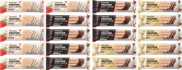Powerbar Protein Soft Layer Protein Bars - 20 Pieces - mixed
