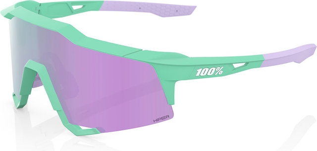 100% Lunettes de Sport Hypercraft XS Hiper - soft tact mint/hiper lavender mirror