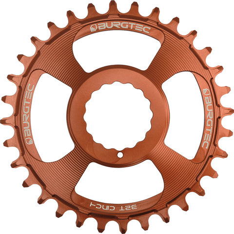 Burgtec 3 mm Offset Thick Thin Kettenblatt für Cinch/TRP - kash bronze/32/32 Z