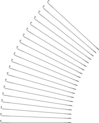 Sapim Race J-Bend Spokes for Rohloff + Nipples - 20-Pack - silver/240 mm