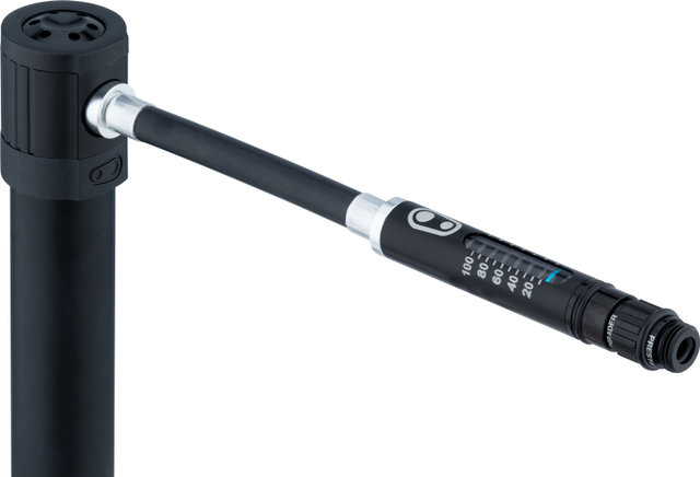 crankbrothers Klic HV Minipumpe mit CO2-Adapter und Manometer - midnight