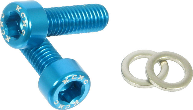 KCNC Vis Hexagonales pour Porte-Bidon - bleu/M5x15