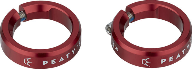 Peaty's Bagues de serrage Monarch Grips - red