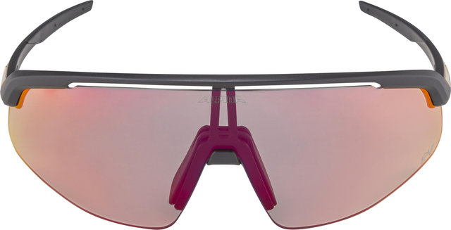 Alpina Turbo Pro QV Sports Glasses - black matte | rainbow mirror