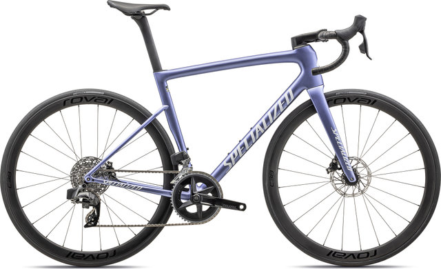 Specialized Tarmac SL8 Expert Carbon Road Bike - satin powder indigo tint over silver dust-white