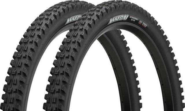 Maxxis Set de 2 cubiertas plegables Assegai Dual EXO WT TR 27,5" - negro/27.5 /63 /63-584/2.5 