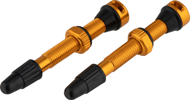 tune Válvula tubeless en set de 2 - naranja/SV 44 mm