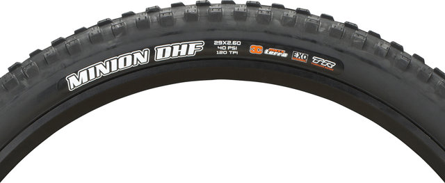 Maxxis Minion DHF 3C MaxxTerra EXO WT TR 29+ Folding Tyre - black/29 /66 mm/66-622/2.6 