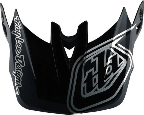 Troy Lee Designs Visera de repuesto para cascos D4 - shadow black
