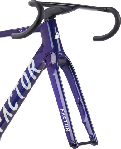 Factor Kit de Cadre en Carbone OSTRO V.A.M. Disc T47a Shimano Modèle 2023 - chameleon | 54 cm, 120 mm x 40 cm, SB 25 mm