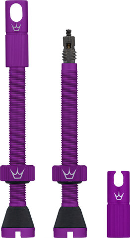 Peaty's Chris King Edition MK2 Tubeless Ventil 2er-Set - violet/SV 60 mm