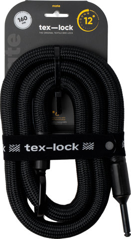 tex-lock Câble de verrouillage de cadre mate - onyx black