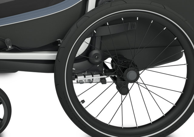 Thule Chariot Cab 2 Kinderanhänger - dark slate