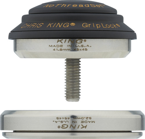 Chris King DropSet 2 IS42/28.6 - IS52/40 GripLock Headset - two tone-black-gold/1 1/8" - 1,5" tapered/IS42/28,6 - IS52/40