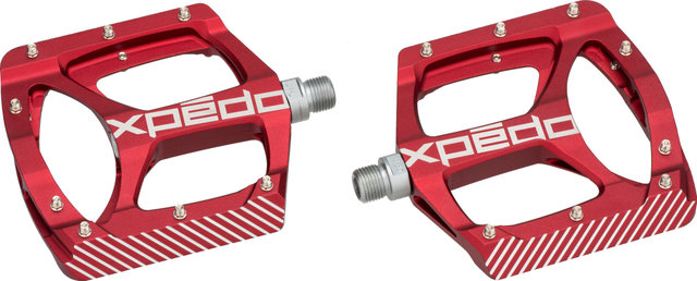 Xpedo Pedales de plataforma ZED - rojo