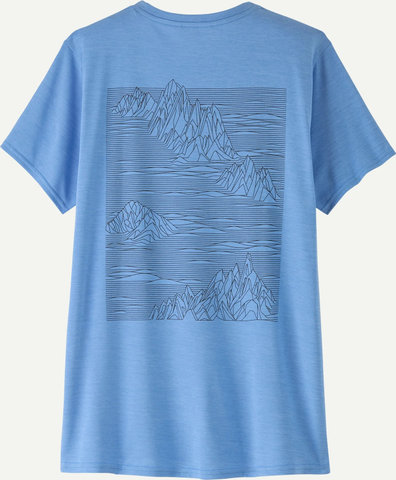 Patagonia T-Shirt pour Dames Capilene Cool Daily Graphic - strataspire-abundant blue x-dye/XS