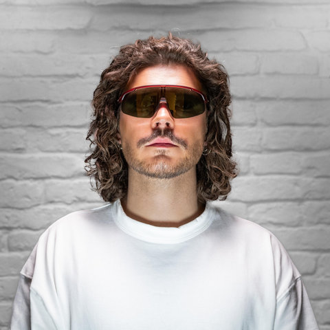 Alpina Turbo Pro S Q-Lite Sports Glasses - red translucent matt | mirror gold