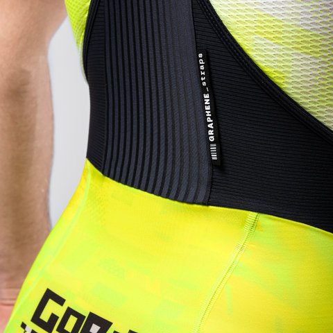 GOBIK Culotes cortos con tirantes Absolute Print K10 High Key Edition - liquid lime/M