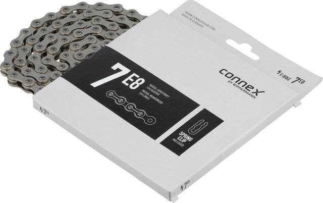 Connex 7E8 1-speed E-Bike Chain - silver/124