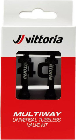 Vittoria Valves tubeless multi-voies - noir | Valve Presta (SV) | 100 mm