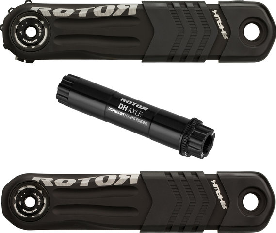 Rotor R-Hawk Kurbel mit DH-Kurbelachse - schwarz | 170,0 mm | ohne Kettenblatt