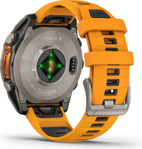 Garmin fenix 8 AMOLED Sapphire Titanium GPS 47 mm Multisport Smartwatch - graphit-titanium