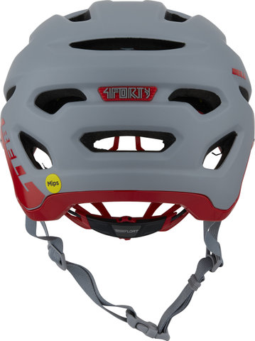 Bell 4Forty MIPS Helmet - cliffhanger matte gray-gloss crimson/55 - 59 cm