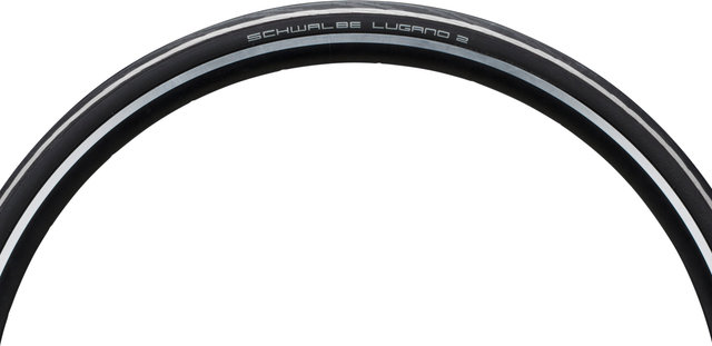 Schwalbe Cubierta de alambre Lugano II K-Guard 28" - negro / blanco/28 /25 /25-622