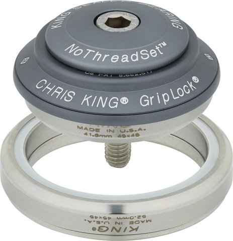 Chris King DropSet 2 IS42/28.6 - IS52/40 GripLock Headset - matte slate/1 1/8" - 1,5" tapered/IS42/28,6 - IS52/40