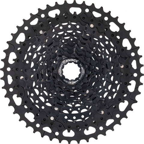 microSHIFT Advent X G-Series 10-speed Cassette with Aluminum Sprocket - black/11-48