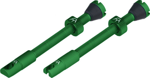 Peaty's Chris King Edition MK2 Tubeless Ventil 2er-Set - emerald/SV 60 mm