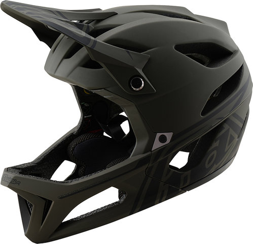 Troy Lee Designs Stage Fullface Helm - stealth caper/57 - 59 cm