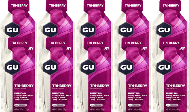 GU Energy Labs Energy Gel - 10 pièces - tri-berry