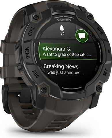 Garmin Instinct 3 50 mm AMOLED GPS multisport smartwatch - black