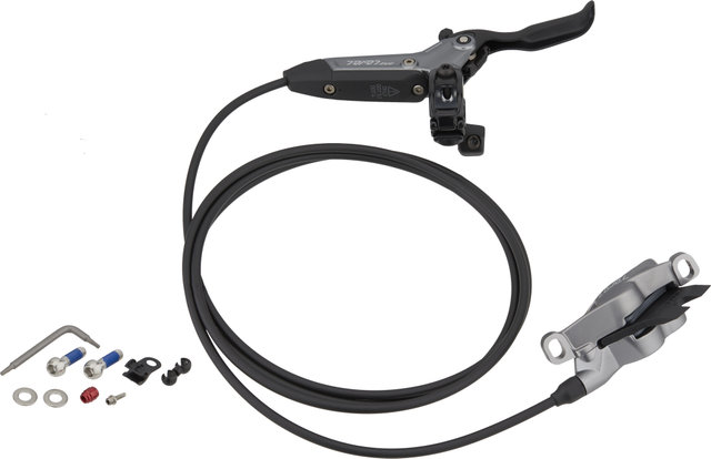 SRAM Level Bronze Stealth 4-Piston Disc Brake - blast dark polar anodized/Rear wheel/Flip-Flop (non-side-specific)