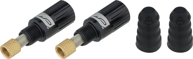 CONTEC Adaptador de válvulas para montaje Tubeless FastAir TL Road - 2 piezas - negro