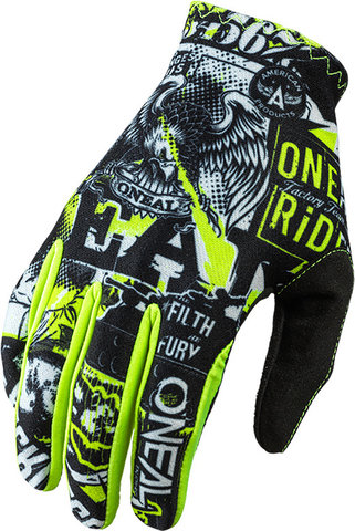 O'NEAL Guantes de dedos completos Matrix Attack para niños - black-neon yellow | XS