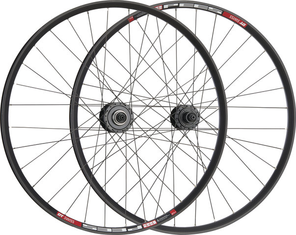 bc basic Urban Deore Center Lock Disc DT Swiss 533D 28" Wheelset - black | 28" Set (Front 9x100 Dynamo + Rear 10x135) Shimano Micro Spline