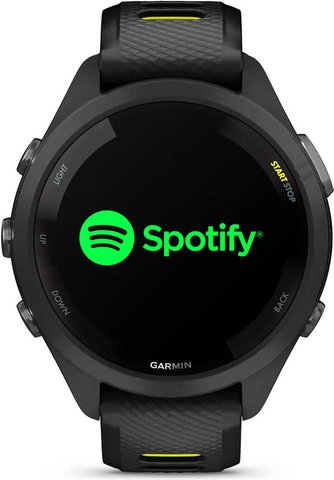 Garmin Forerunner 265S Smartwatch mit Schnellwechsel-Silikon-Armband 18 mm - schwarz