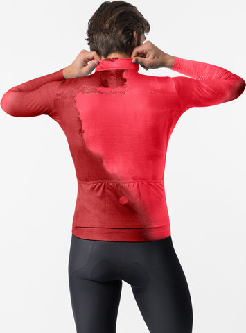 Castelli Nebula Thermal L/S Jersey - garnet hibiscus | S