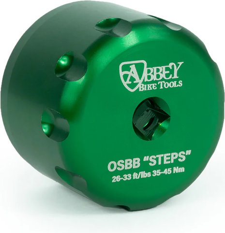 Abbey Bike Tools Vaso de enchufe Shimano STEPS OSBB - green