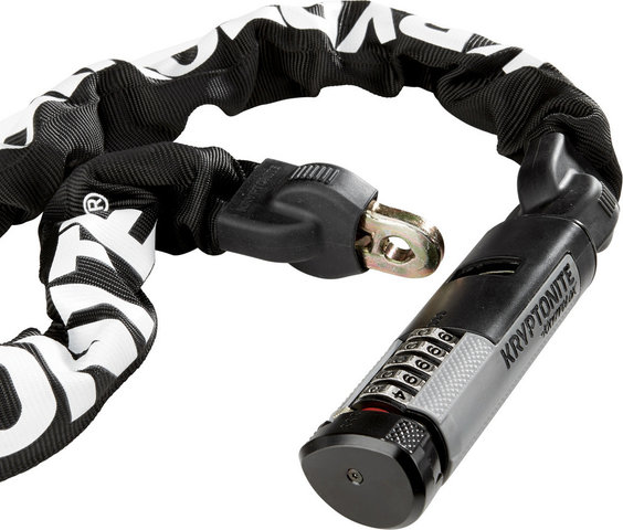 Kryptonite Kryptolok 912 Combo Integrated Chain Lock - black-silver