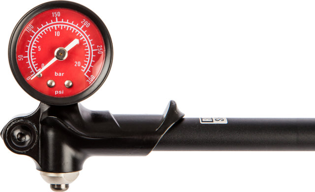 RockShox Dämpferpumpe / Minipumpe 20 bar - schwarz-rot RockShox Dämpferpumpe / Minipumpe 20 bar - schwarz-rot